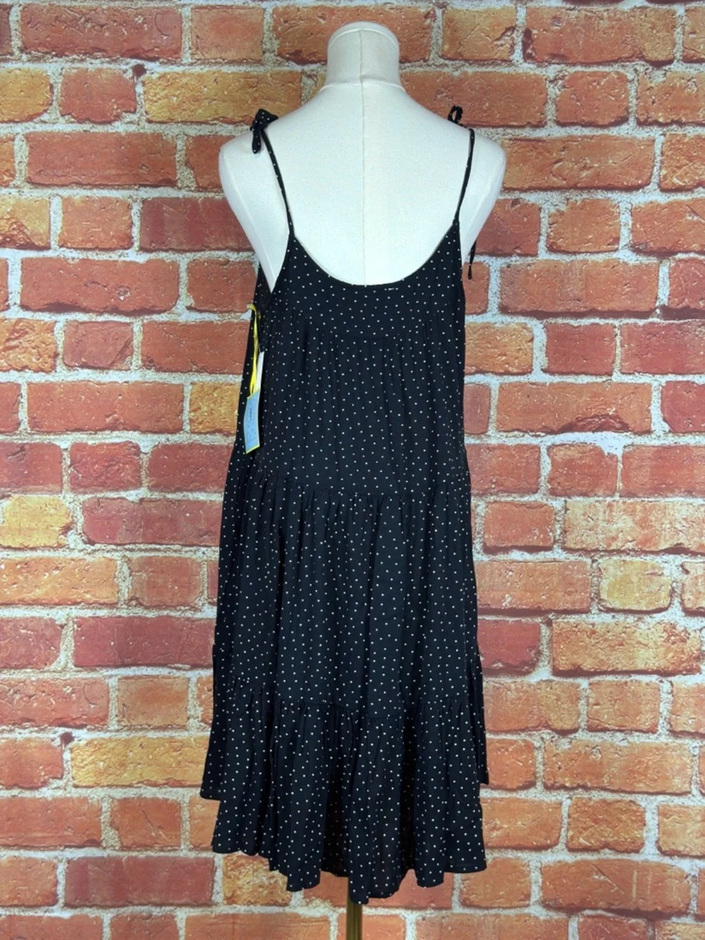 CeCe Black and White Polka Dot Dress Flowy Size Small - Picture 5 of 16